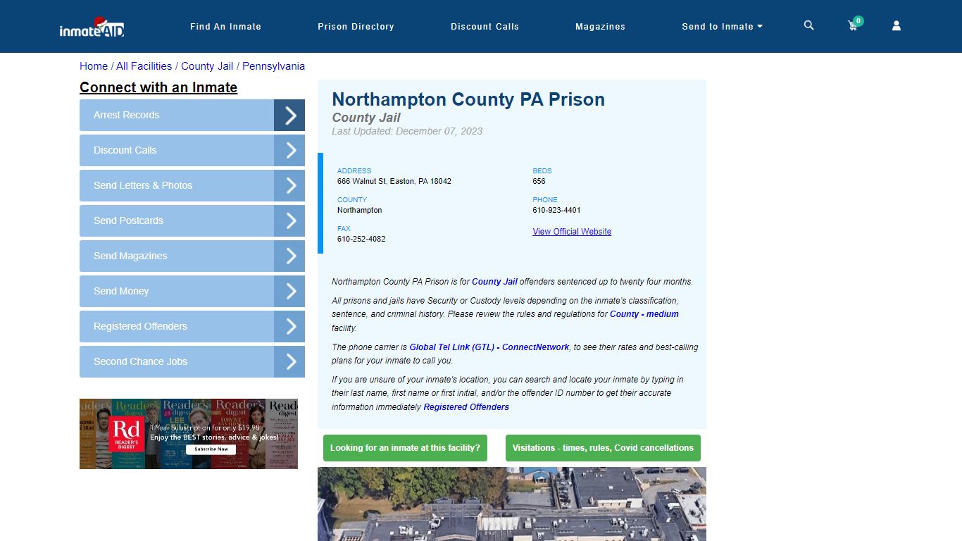Northampton County PA Prison - Inmate Locator - Easton, PA